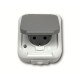 9201000006 КОНТАКТ ДВУПОЛЮСЕН СИВ IP44 СЪС ЗАЩИТНА КАПАЧКА