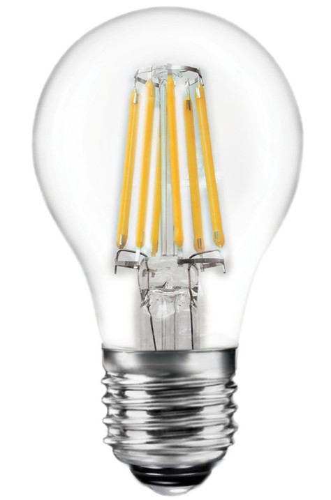 A60 LED E27 5W 230V 640LM 2700K FILAMENT СТЪКЛО