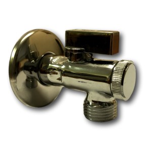 ЪГЛОВ КРАН С ФИЛТЪР 1/2"х3/8"