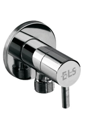 ЪГЛОВ КРАН С КЕРАМИЧЕН МЕХАНИЗЪМ 1/2" х 1/2"  ELS-1001