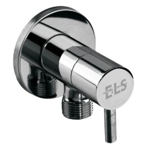 ЪГЛОВ КРАН С КЕРАМИЧЕН МЕХАНИЗЪМ 1/2" х 1/2"  ELS-1001