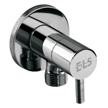 ЪГЛОВ КРАН С КЕРАМИЧЕН МЕХАНИЗЪМ 1/2" х 1/2"  ELS-1001