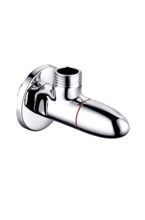 ЪГЛОВ КРАН С КЕРАМИЧЕН МЕХАНИЗЪМ ЧЕРВЕН 1/2" х 3/8"  ELS-1076
