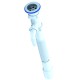 ГЪВКАВА ВРЪЗКА 1 1/2 "  40/50 КОМПЛЕКТ С ВИТЛО Ф70 И ИЗВОД ЗА ПЕРАЛНЯ       G108EU