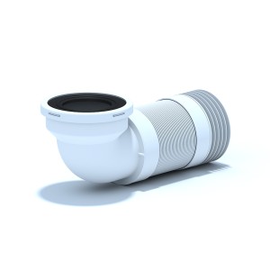 ГОФРИРАНА ВРЪЗКА ЗА WC 90° ЪГЛОВ 265-450mm ЧУГУН. ТРЪБА     K719R