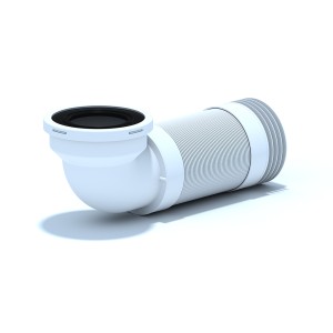 ГОФРИРАНА ВРЪЗКА ЗА WC 90° ЪГЛОВА 320-750mm ЧУГУН. ТРЪБА    K729R