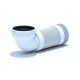 ГОФРИРАНА ВРЪЗКА ЗА WC 90° ЪГЛОВА 320-750mm ЧУГУН. ТРЪБА    K729R