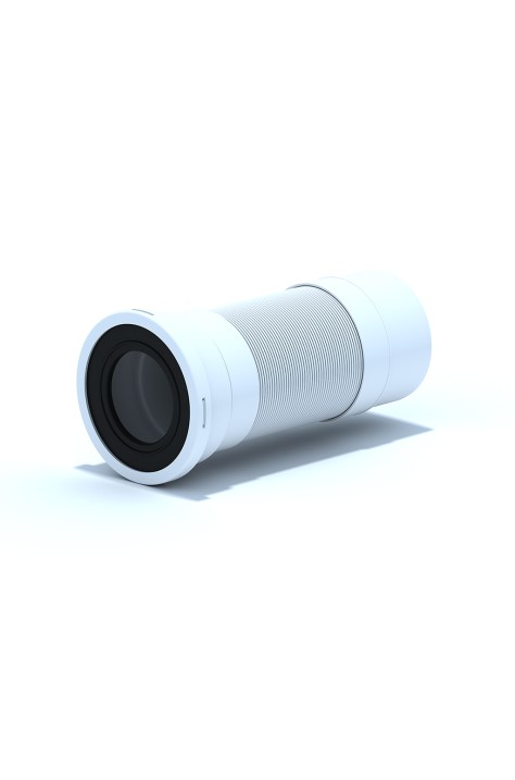 ГОФРИРАНА ВРЪЗКА ЗА WC D110mm 295-750mm PVC ТРЪБА     K721R