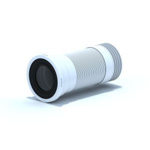 ГОФРИРАНА ВРЪЗКА ЗА WC С МЕТАЛНА СПИРАЛА УНИ 110мм 260-580mm    K928EU