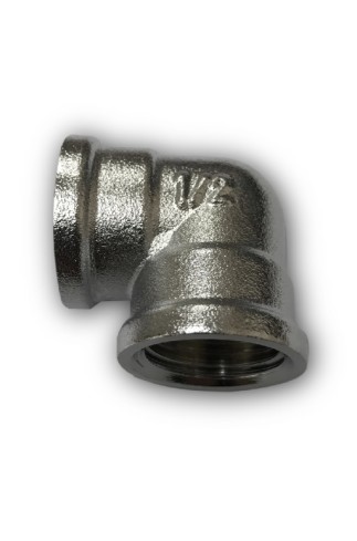 КОЛЯНО F1/2"xF1/2" ХРОМ МАТ-ЕКО
