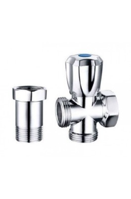 КРАН ЗА ПЕРАЛНЯ С УДЪЛЖИТЕЛ ХРОМ МЕСИНГ 3/4" ELS-1016