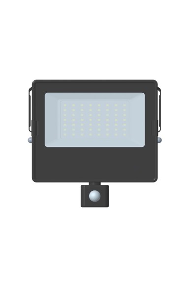 LED ПРОЖЕКТОР ЧЕРЕН 10W 230V 800LM PF0.9 4000K IP65 СЪС СЕНЗОР ЗА ДВИЖЕНИЕ