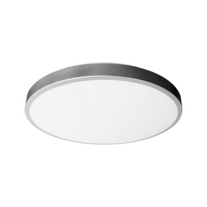 ПЛАФОНИЕРА LED 3CCT 24W 220-240V 2040 lm. 3000K/4000K/6500K ф334х52 IP44 СРЕБРИСТ БОРД