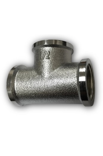 ТРОЙНИК 1/2"х1/2"х1/2" ХРОМ МАТ