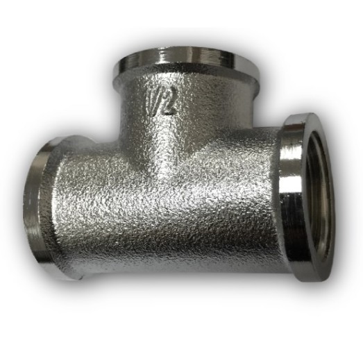 ТРОЙНИК 1/2"х1/2"х1/2" ХРОМ МАТ